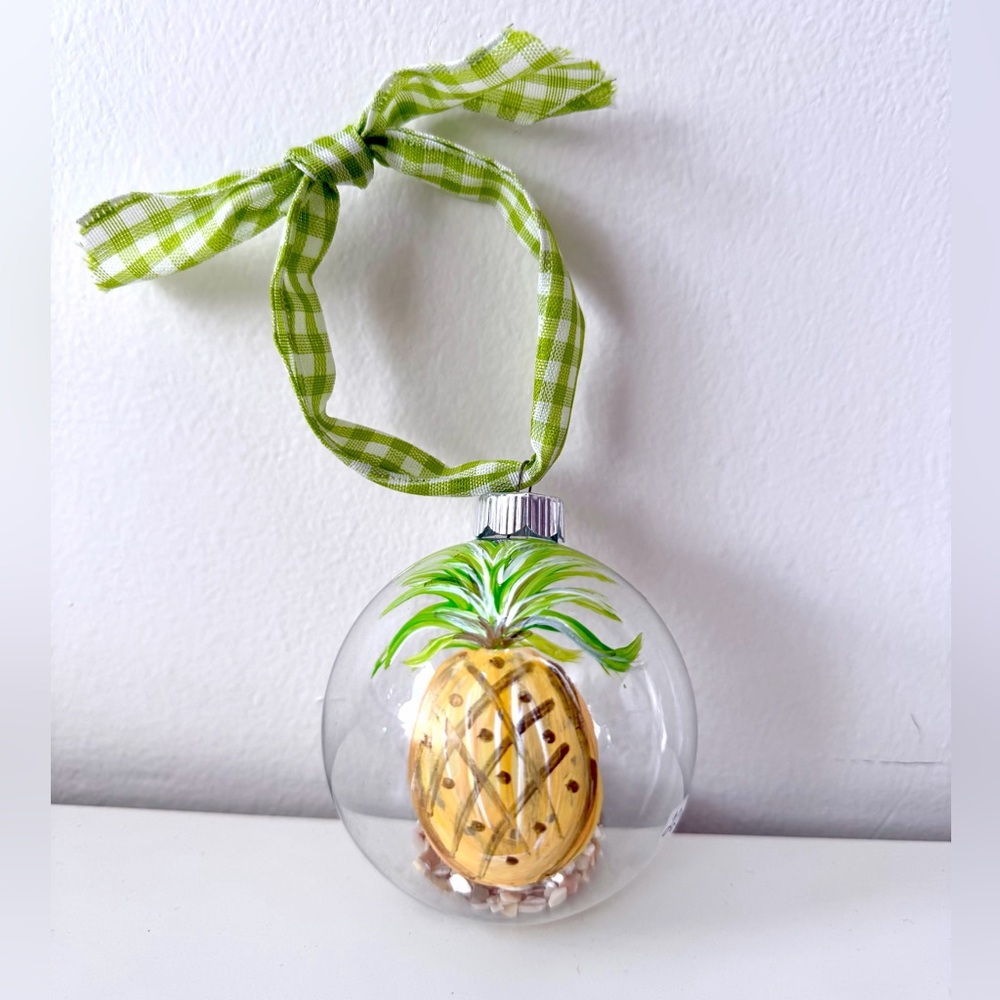 Pineapple🍍Glass Ball Ornament/Hand-painted